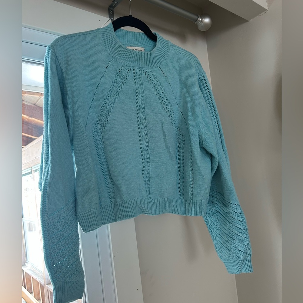 Open knit club Monaco sweater